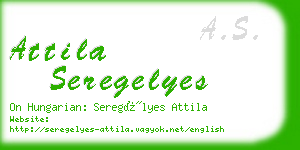 attila seregelyes business card